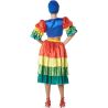 Disfraz De Rumbera Multicolor Mujer - Disfraces de Cubanos - Disfraces de Rumberos para Mujer