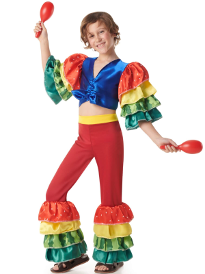 Disfraz De Rumbero Multicolor Niño - Disfraces Cubanos - Disfraces de Rumberos para Niños