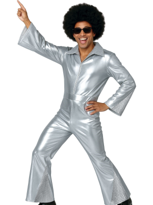 Disfraz De Disco Plata hombre - Disfraces años 70-80 - Disfraces de Disco para Hombre