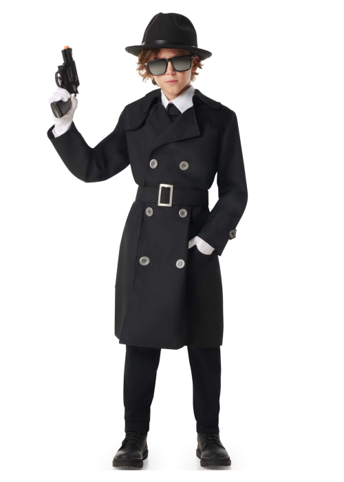 Disfraz De Espia Infantil - Disfraces de Policias y Detectives - Disfraces de Años 20 para Niño