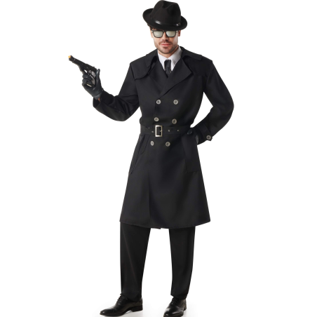 Disfraz De Espia adulto - Disfraces de Policias y Detectives - Disfraces de Años 20 para Hombre