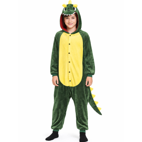 Disfraz De Dinosaurio O Dragon Pijama Peluche Niño