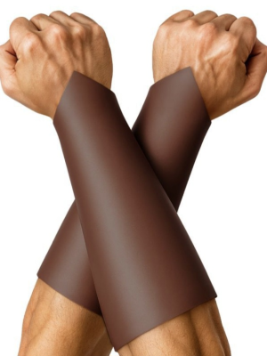 Muñequeras Similpiel Marrones - Complementos de Barbaros y Vikingos - Complementos de Vikingos y Barbaros