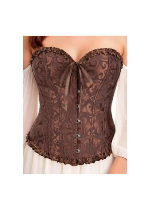 Corset Marron Corazon - Complementos para Disfraces - Corpiños y Chalecos