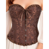 Corset Marron Corazon - Complementos para Disfraces - Corpiños y Chalecos