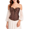 Corset Marron Corazon - Complementos para Disfraces - Corpiños y Chalecos