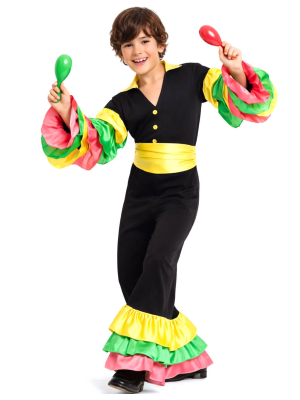 Disfraz De Rumbero Negro Niño - Disfraces Cubanos - Disfraces de Rumberos para Niños