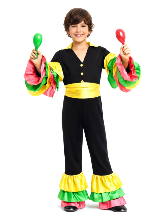 Disfraz De Rumbero Negro Niño - Disfraces Cubanos - Disfraces de Rumberos para Niños