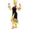 Disfraz De Rumbera Negra niña - Disfraces de Cubanos - Disfraces de Rumberos para Niñas