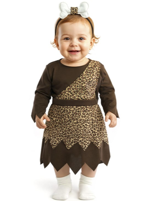 Disfraz De Cavernicola Niña Bebe - Disfraces Picapiedra - Disfraces de Picapiedra, Cavernicola para Niña