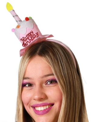 Diadema Tarta De Cumpleaños - Gorros y Gafas