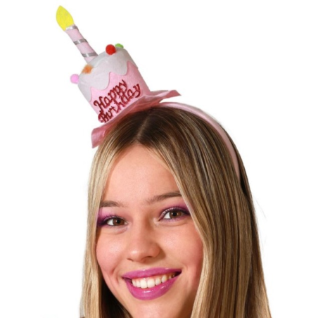 Diadema Tarta De Cumpleaños - Gorros y Gafas
