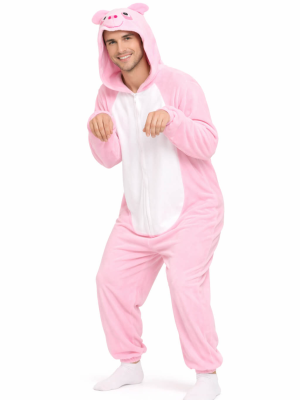 Disfraz De Cerdita Pijama Peluche mujer - Disfraces de Animales