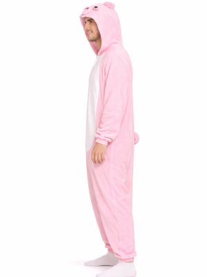 Disfraz De Cerdo Pijama Peluche Adulto - Disfraces de Animales - Disfraces de Animales Adultos