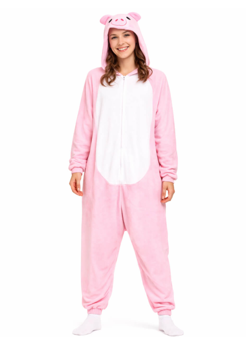 Disfraz De Cerdita Pijama Peluche mujer - Disfraces de Animales