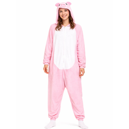 Disfraz De Cerdita Pijama Peluche mujer - Disfraces de Animales