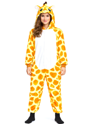 Disfraz De Jirafa Pijama Peluche Adulto - Disfraces Animales - Disfraces de Animales Adultos