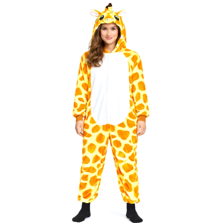Disfraz De Jirafa Pijama Peluche Adulto - Disfraces Animales - Disfraces de Animales Adultos