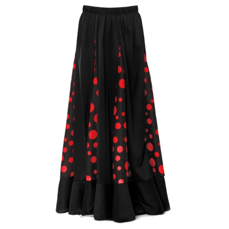 Falda Sevillana con Lunares Rojo - Complementos Faralaes y Toreros
