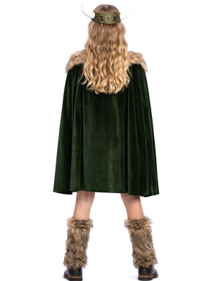 Disfraz de Guerrera Vikinga para Niña | Disfraces de Barbaros y Vikingos Infantiles