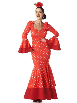 Comprar el Vestit de Sevillana, verd per només 19.50€ – vestit de Botiga en línia