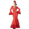 Disfraz De Sevillana Rojo Lunar Blanco Mujer - Disfraces de Sevillana para Mujer