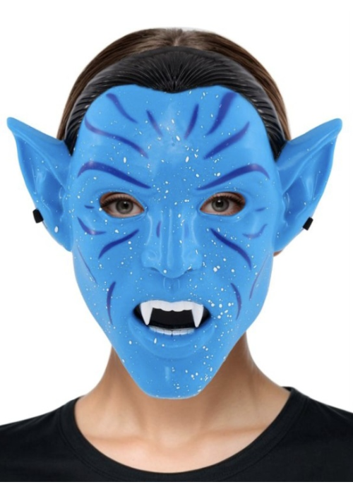 Mascara De Guerrera Azul - Complementos Disfraces Avatar - Mascaras de Cine