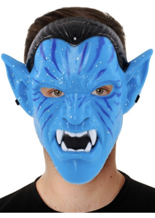 Mascara De Guerrero Azul - Complementos Disfraces Avatar - Mascaras de Cine