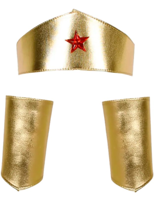 Cinta Y Muñequeras Superheroina Wonder Girl - Wonder Woman