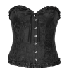 Corset Negro Corazon Detalle - Complementos para Disfraces - Corpiños y Chalecos
