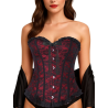 Corset Burdeos Corazon Detalle - Complementos para Disfraces - Corpiños y Chalecos