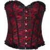 Corset Burdeos Corazon Detalle - Complementos para Disfraces - Corpiños y Chalecos
