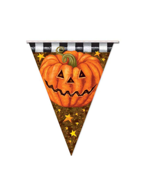 Comprar Banderines Triangulares de Calabazas - Guirnaldas y Globos