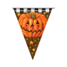 Banderines Triangulares de Calabazas - Guirnaldas y Globos