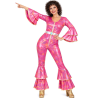 Disfraz De Disco Rosa Mujer - Disfraces Años 70-80 - Disfraces de Disco para Mujer