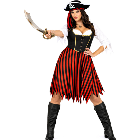 Disfraz De Pirata Altamar Mujer - Disfraces de Piratas y Corsarias - Disfraces de Pirata