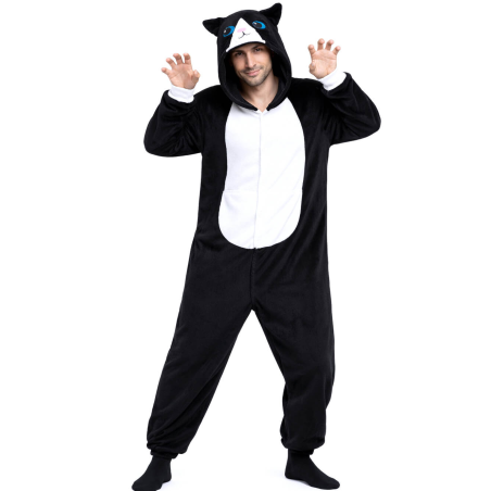 Disfraz De Gato Pijama Chico - Disfraces de Animales hombre