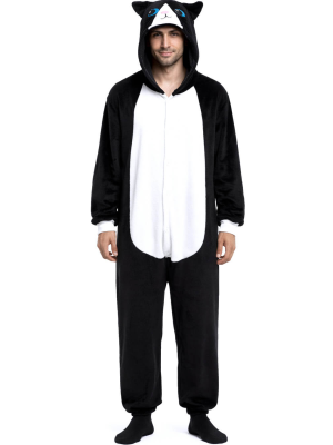 Disfraz De Gato Pijama Peluche Adulto - Disfraces de Animales - Disfraces de Animales Adultos