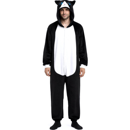 Disfraz De Gato Pijama Peluche Adulto - Disfraces de Animales - Disfraces de Animales Adultos