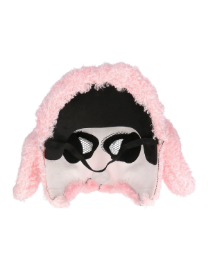 Mascara De Perro Caniche Rosa - Mascaras de Animales