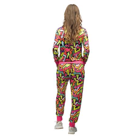 Disfraz De Chandal Neon Flechas Años 80 Mujer  - Disfraces Ochenteros - DISFRACES ADULTOS