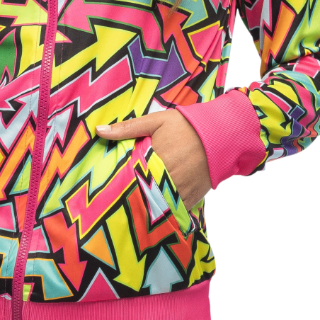 Disfraz De Chandal Neon Flechas Años 80 Mujer  - Disfraces Ochenteros - DISFRACES ADULTOS
