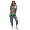 Disfraz De Chandal Neon Leopardo Años 80 Mujer  - Disfraces Ochenteros - DISFRACES ADULTOS