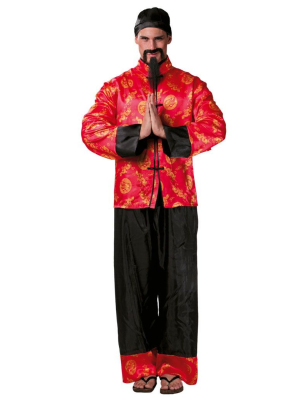 Disfraz de Chino Rojo - Disfraces Orientales para Hombre