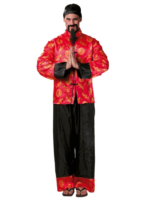 Disfraz de Chino Rojo - Disfraces Orientales para Hombre