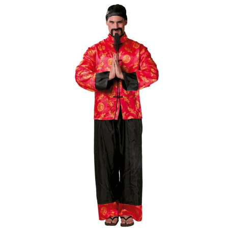Disfraz de Chino Rojo - Disfraces Orientales para Hombre