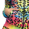 Disfraz De Chandal Neon Leopardo Años 80 Mujer  - Disfraces Ochenteros - DISFRACES ADULTOS