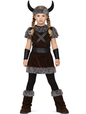 Disfraz De Vikingo o Vikinga Infantil - Disfraces De Barbaros y Vikingos - Disfraces de Vikingos para Niños