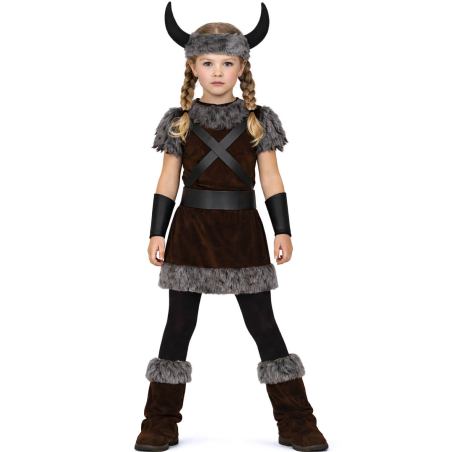 Disfraz De Vikingo o Vikinga Infantil - Disfraces De Barbaros y Vikingos - Disfraces de Vikingos para Niños