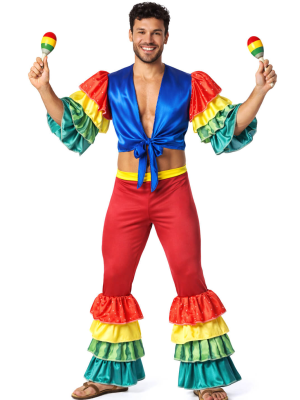 Disfraz De Rumbero Multicolor Hombre - Disfraces de Cubanos adultos